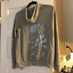 SoulCycle Gray Zip Hoodie w/ Skull - Small